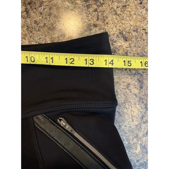 Athleta Luxe Ponte Black Athleisure Leggings with Zippers Medium - Picture 8 of 9